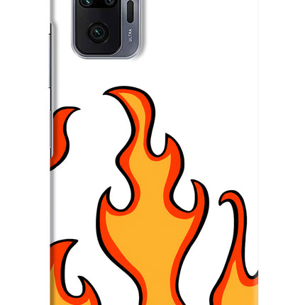 Fired Up – White Redmi Note 10 Pro Max Hard Case Back Cover by Casekaro