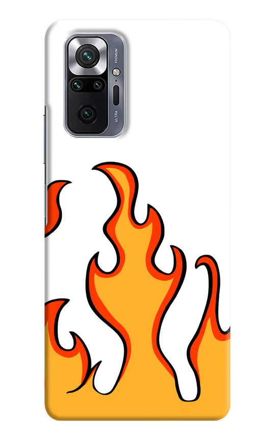Fired Up – White Redmi Note 10 Pro Max Hard Case Back Cover by Casekaro