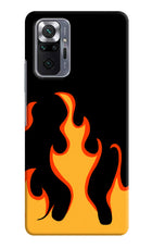 Fired Up – Black Redmi Note 10 Pro Max Hard Case Back Cover by Casekaro