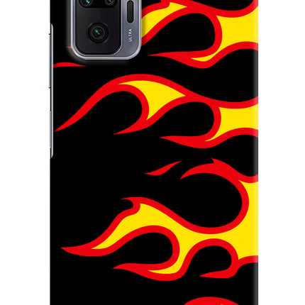 Side Sweep Flames Redmi Note 10 Pro Max Hard Case Back Cover by Casekaro