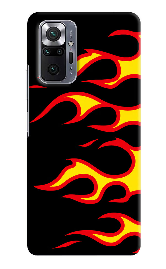 Side Sweep Flames Redmi Note 10 Pro Max Hard Case Back Cover by Casekaro