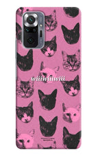Pink Cats Redmi Note 10 Pro Max Hard Case Back Cover by Casekaro