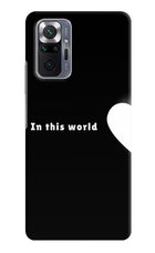 This World Redmi Note 10 Pro Max Hard Case Back Cover by Casekaro