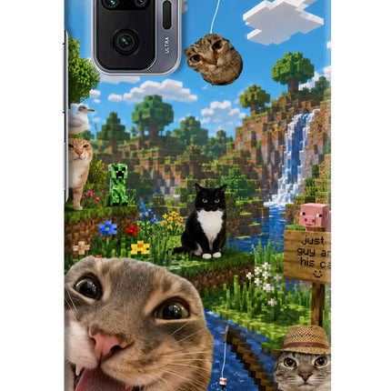 Minecraft Cat Chaos Redmi Note 10 Pro Max Hard Case Back Cover by Casekaro