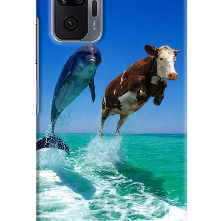 Dolphin vs Cow Redmi Note 10 Pro Max Hard Case Back Cover by Casekaro