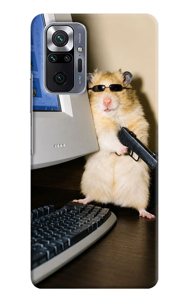 Hacker Hamster Redmi Note 10 Pro Max Hard Case Back Cover by Casekaro