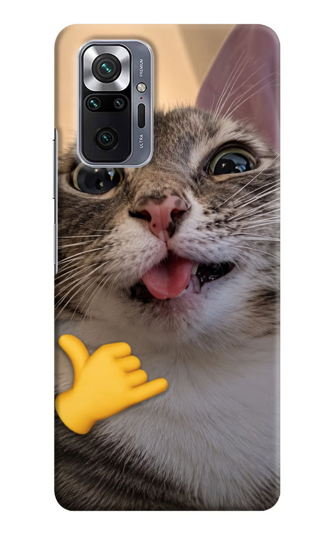 Silly Cat Call Redmi Note 10 Pro Max Hard Case Back Cover by Casekaro