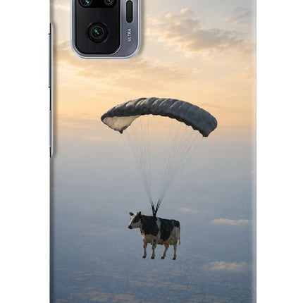 Skydiving Cow Redmi Note 10 Pro Max Hard Case Back Cover by Casekaro