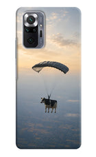 Skydiving Cow Redmi Note 10 Pro Max Hard Case Back Cover by Casekaro