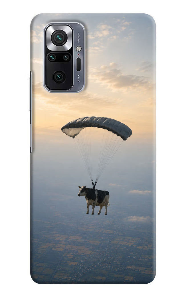 Skydiving Cow Redmi Note 10 Pro Max Hard Case Back Cover by Casekaro