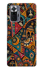 Folk Print Redmi Note 10 Pro Max Back Cover