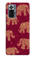 Maroon Elephant Redmi Note 10 Pro Max Hard Case Back Cover by Casekaro