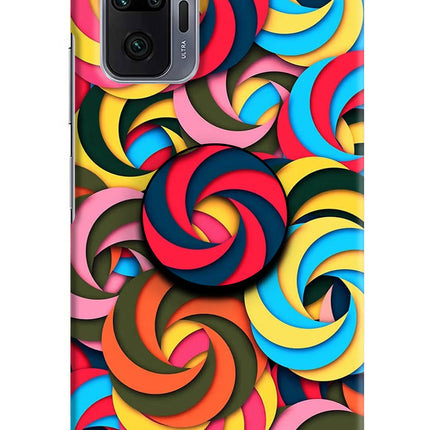 Spiral Pattern Redmi Note 10 Pro Max Pop Case by Casekaro