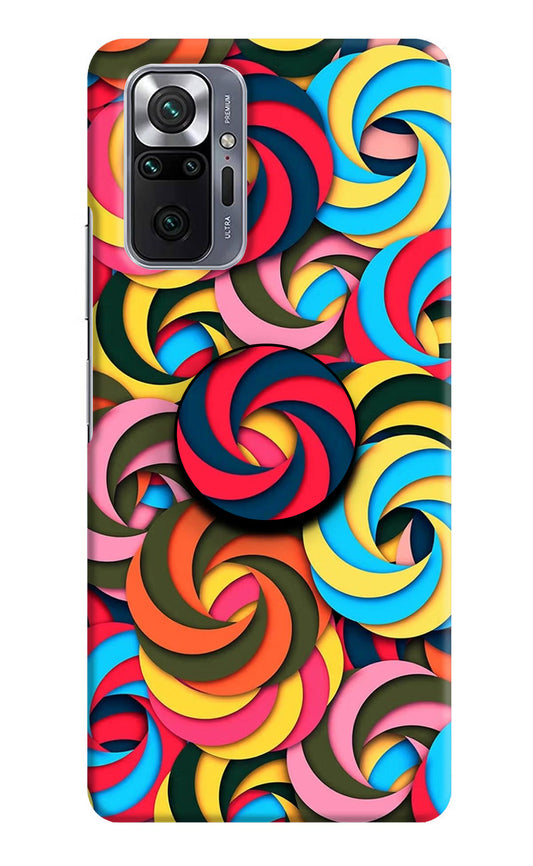 Spiral Pattern Redmi Note 10 Pro Max Pop Case by Casekaro