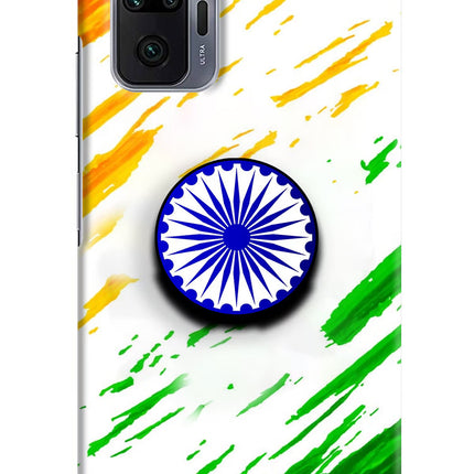 Indian Flag Ashoka Chakra Redmi Note 10 Pro Max Pop Case by Casekaro