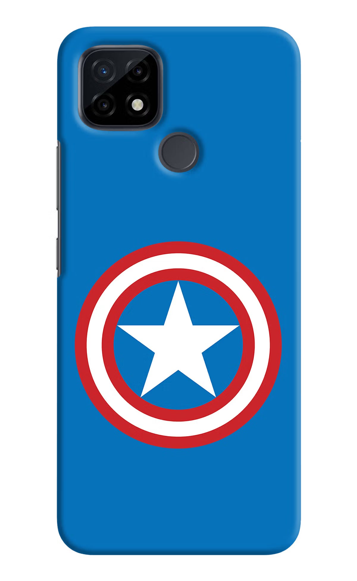 Captain America Logo Realme C21 Hard Case Back Cover by Casekaro