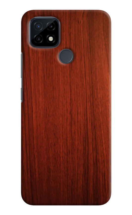 Wooden Plain Pattern Realme C21 Hard Case Back Cover by Casekaro