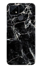 Black Marble Texture Realme C21 Hard Case Back Cover by Casekaro