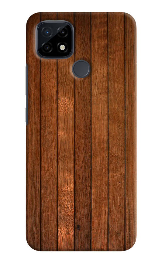 Wooden Artwork Bands Realme C21 Hard Case Back Cover by Casekaro
