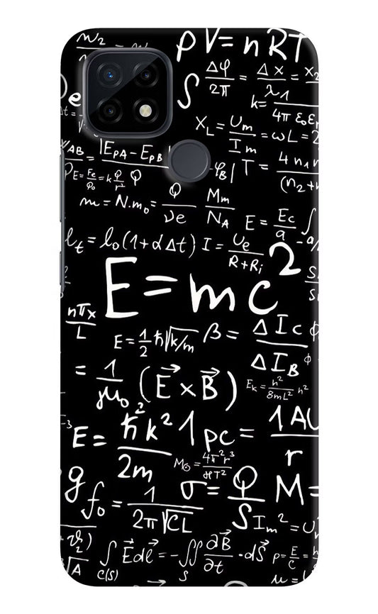 Physics Formula Realme C21 Hard Case Back Cover by Casekaro