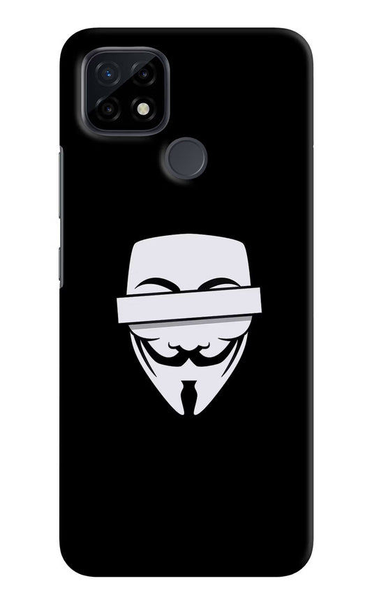 Anonymous Face Realme C21 Hard Case Back Cover by Casekaro