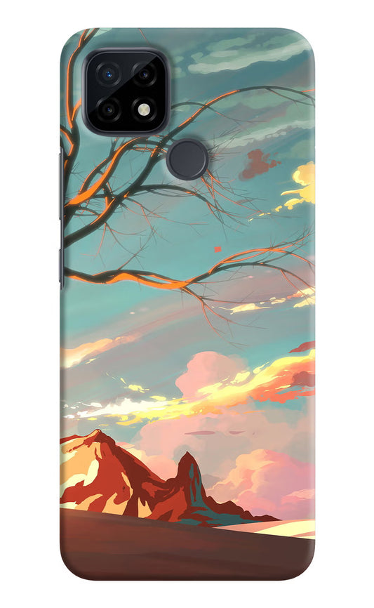 Scenery Realme C21 Hard Case Back Cover by Casekaro