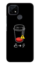 Coffee Realme C21 Hard Case Back Cover by Casekaro