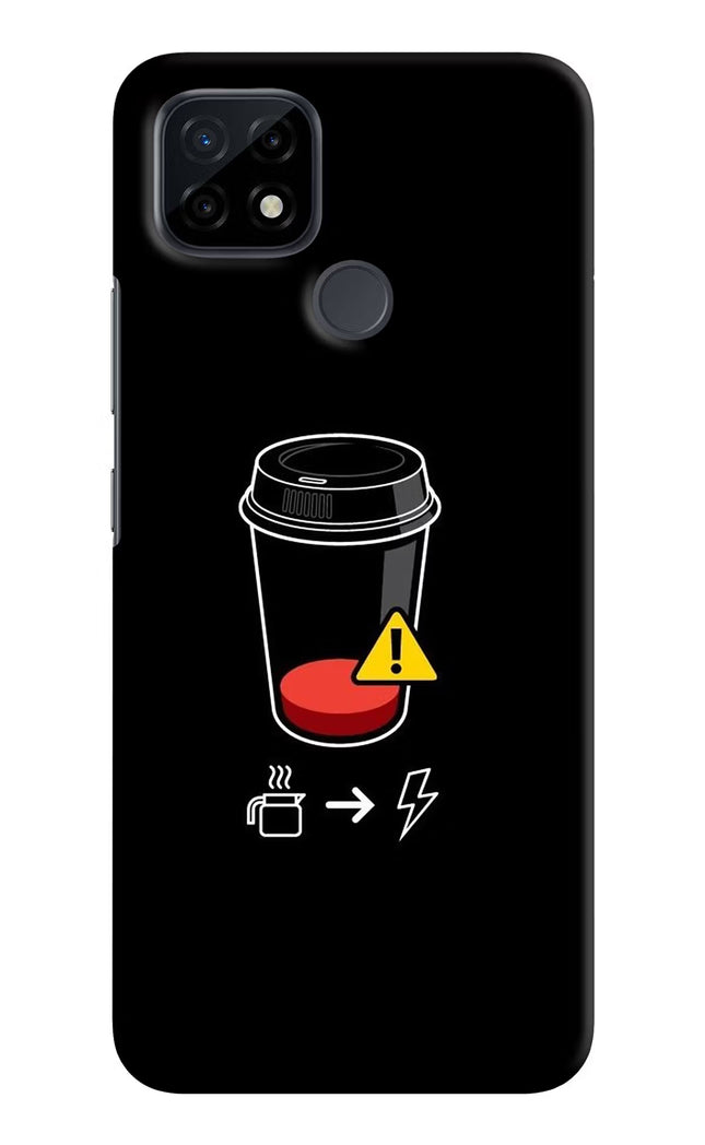 Coffee Realme C21 Hard Case Back Cover by Casekaro