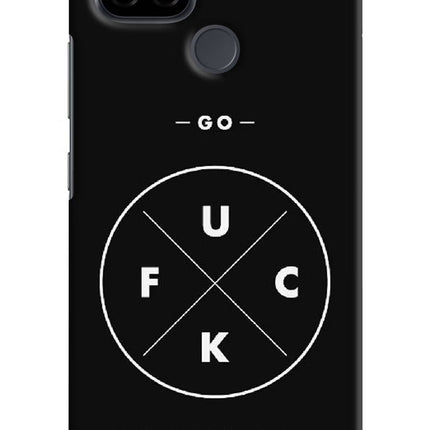 Go Fuck Yourself Realme C21 Hard Case Back Cover by Casekaro