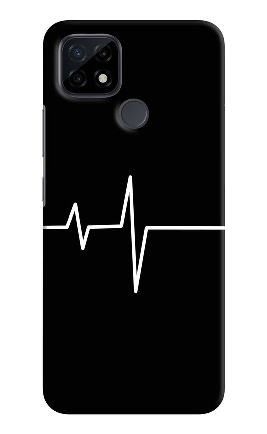 Heart Beats Realme C21 Hard Case Back Cover by Casekaro
