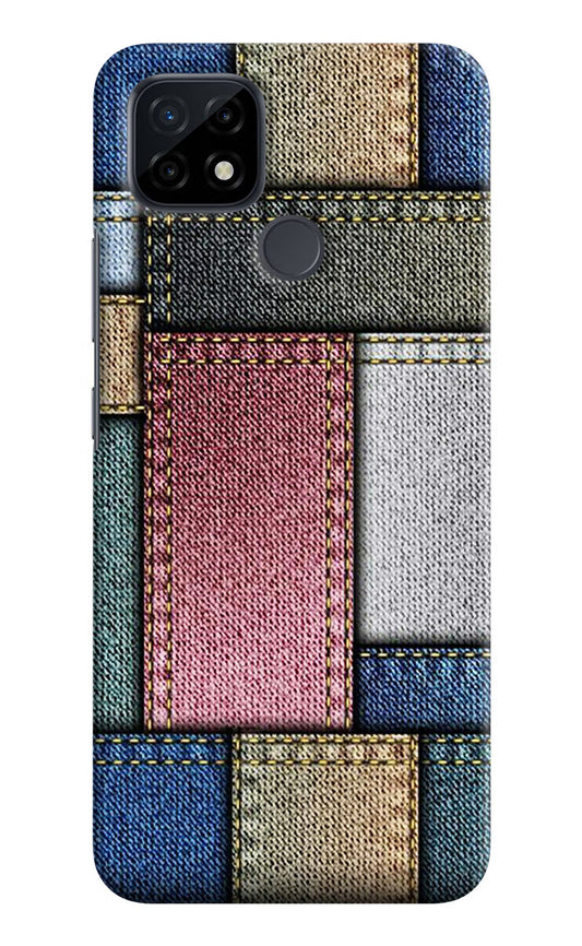 Multicolor Jeans Realme C21 Hard Case Back Cover by Casekaro