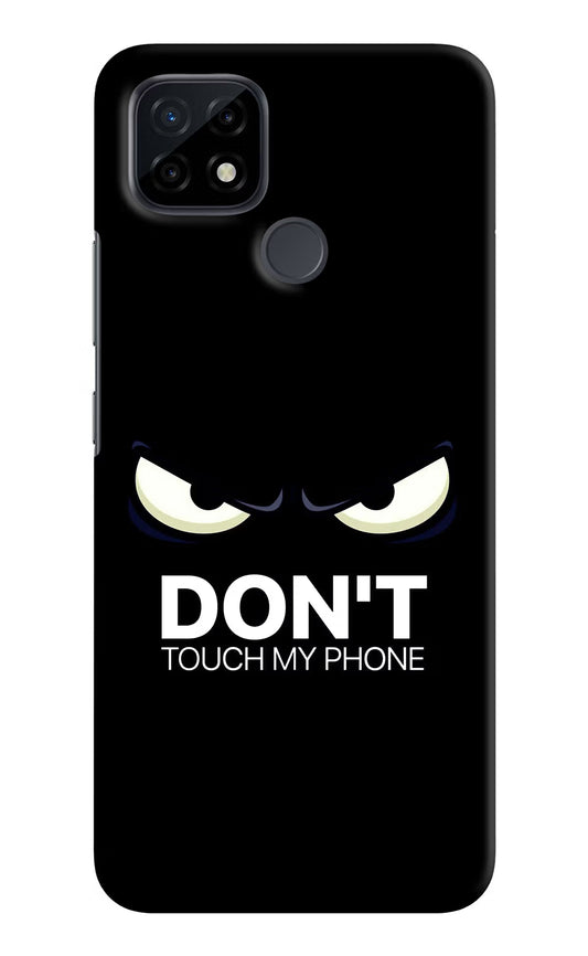 Don'T Touch My Phone Realme C21 Hard Case Back Cover by Casekaro