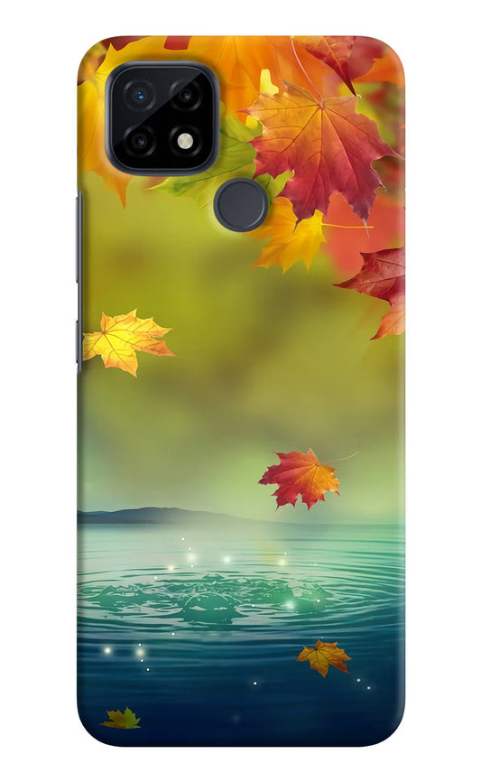 Flowers Realme C21 Hard Case Back Cover by Casekaro