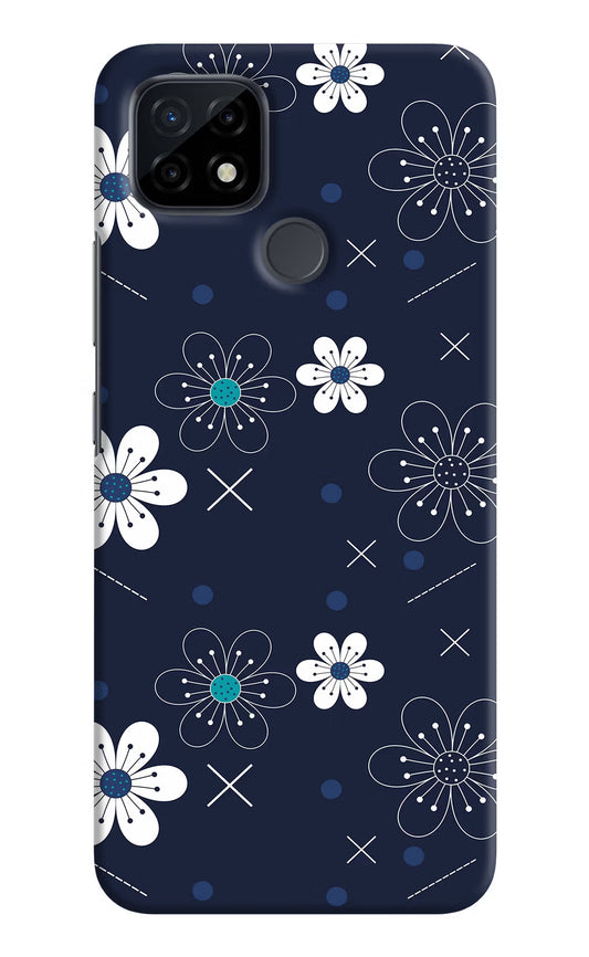 Flowers Realme C21 Hard Case Back Cover by Casekaro