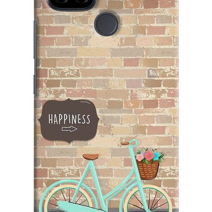 Happiness Artwork Realme C21 Hard Case Back Cover by Casekaro