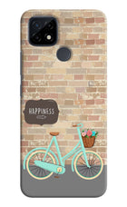 Happiness Artwork Realme C21 Hard Case Back Cover by Casekaro