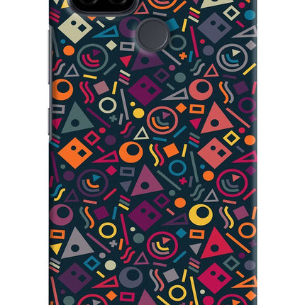 Geometric Abstract Realme C21 Hard Case Back Cover by Casekaro