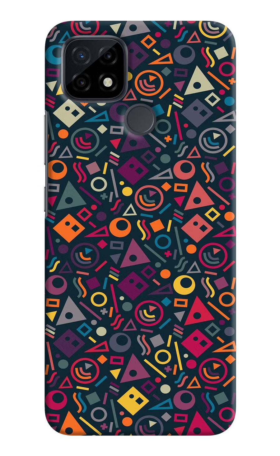 Geometric Abstract Realme C21 Back Cover, Hard case