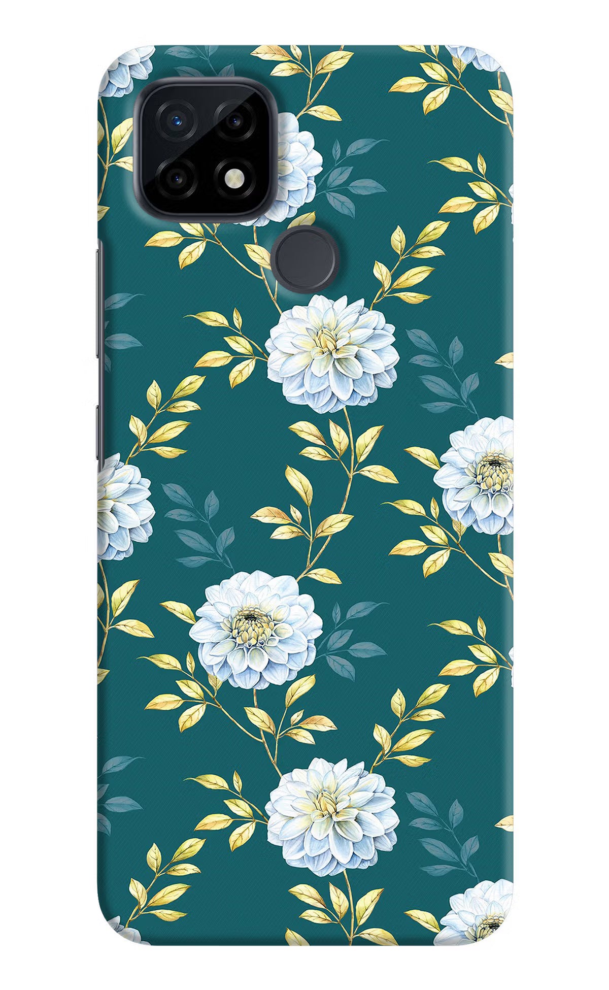 Flowers Realme C21 Hard Case Back Cover by Casekaro