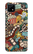 Cinema Abstract Realme C21 Hard Case Back Cover by Casekaro
