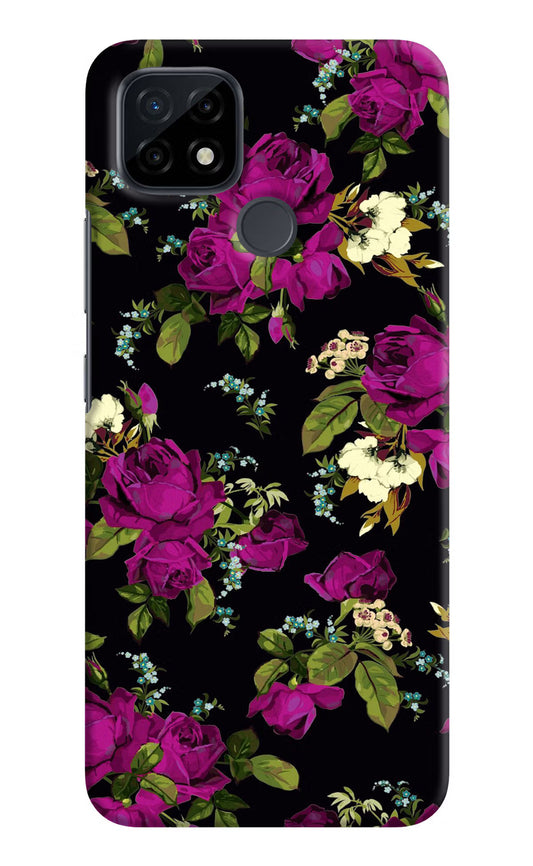 Flowers Realme C21 Hard Case Back Cover by Casekaro