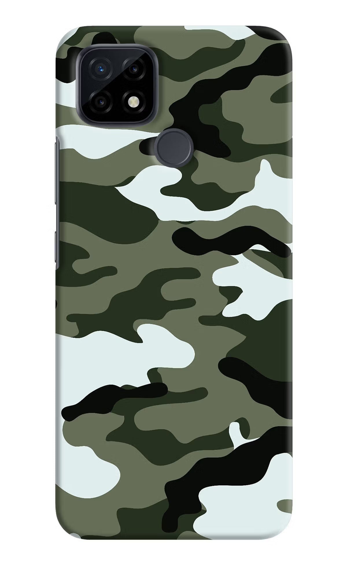 Camouflage Realme C21 Hard Case Back Cover by Casekaro