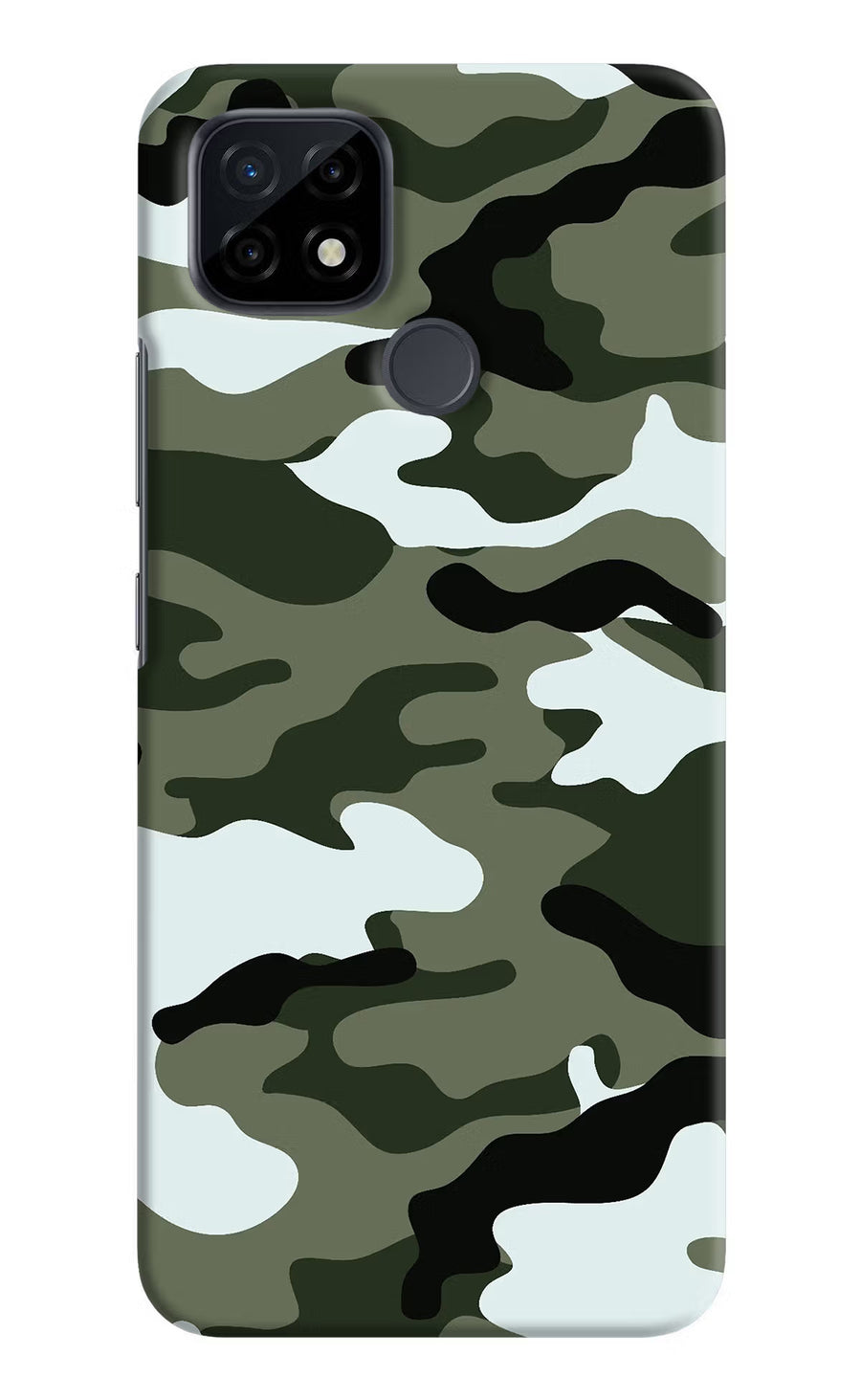Camouflage Realme C21 Back Cover, Hard case