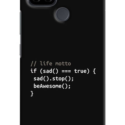Life Motto Code Realme C21 Hard Case Back Cover by Casekaro