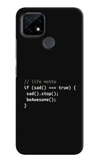 Life Motto Code Realme C21 Hard Case Back Cover by Casekaro