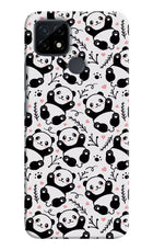 Cute Panda Realme C21 Hard Case Back Cover by Casekaro