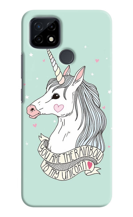 Unicorn Wallpaper Realme C21 Hard Case Back Cover by Casekaro