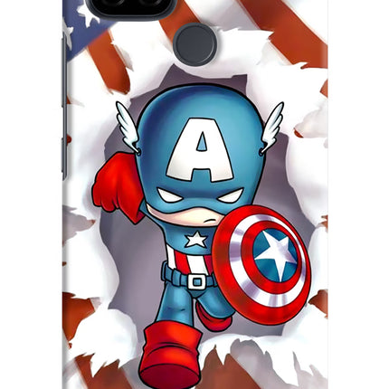 Captain America Realme C21 Hard Case Back Cover by Casekaro