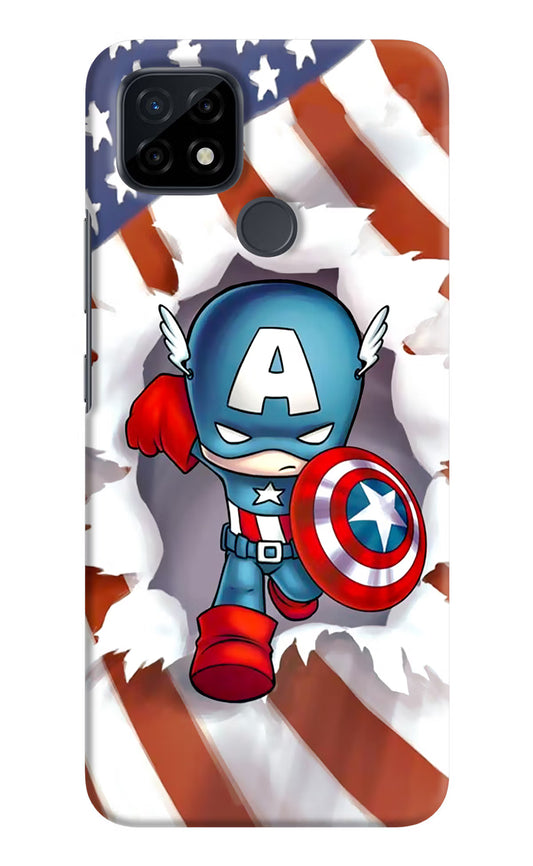 Captain America Realme C21 Hard Case Back Cover by Casekaro