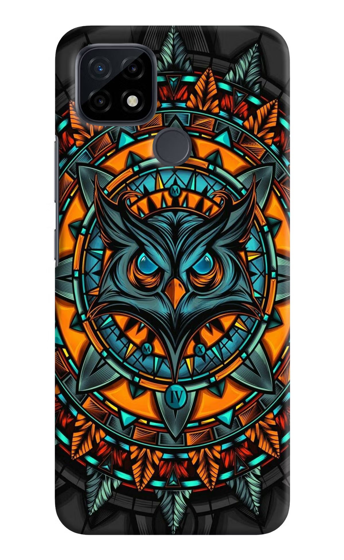 Angry Owl Art Realme C21 Hard Case Back Cover by Casekaro